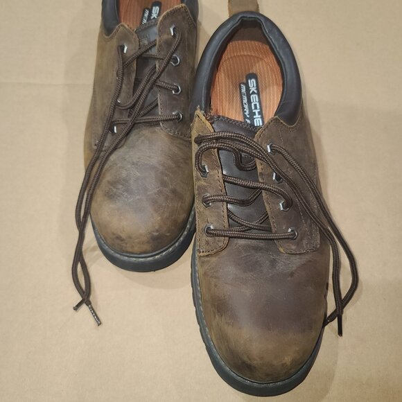 SKECHERS TOM CATS ALEXANDER 64335 MEMORY FOAM UTILITY FOOTWEAR W/O BOX BROWN 13 main image 4